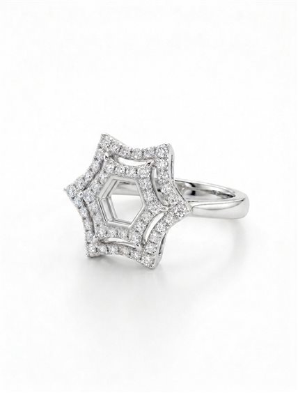 Anello Chimento Donna in Oro Diamante 0.48 Ct 81467858BR - 81467858BR